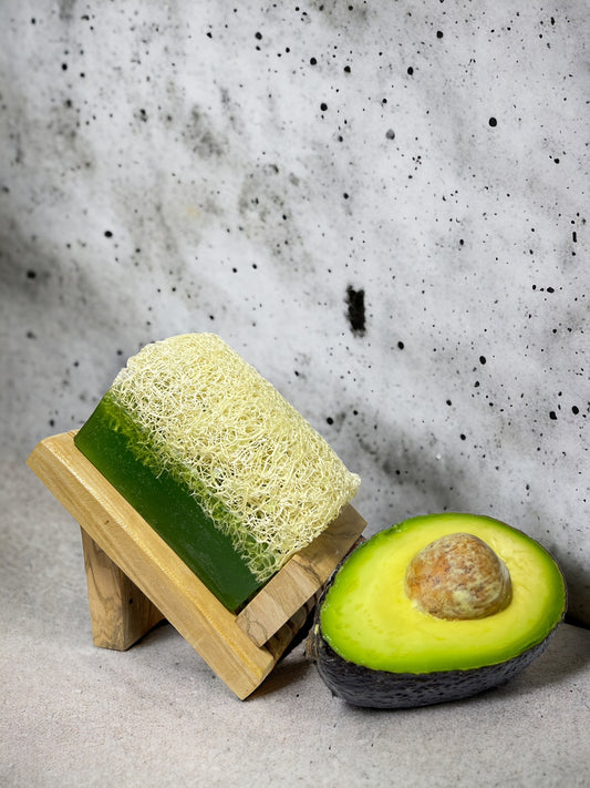 Natürliche Kürbisfaser Avocado